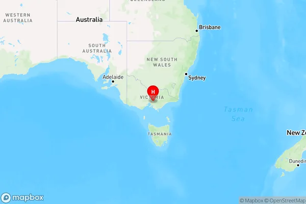 Seville East,Victoria Region Map