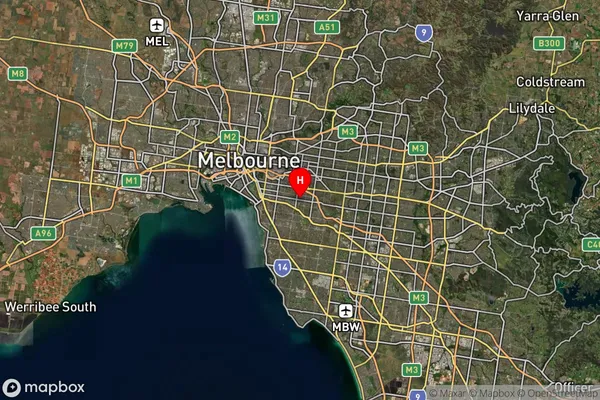 Malvern,Victoria Satellite Map