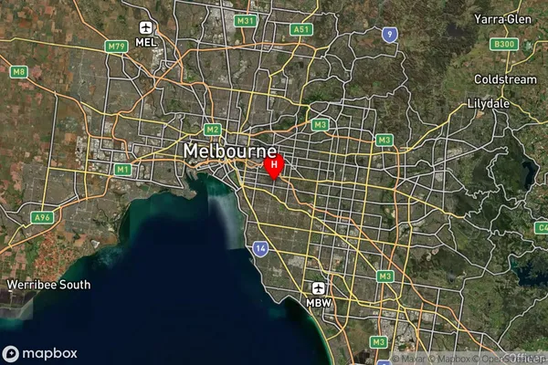 Malvern North,Victoria Satellite Map