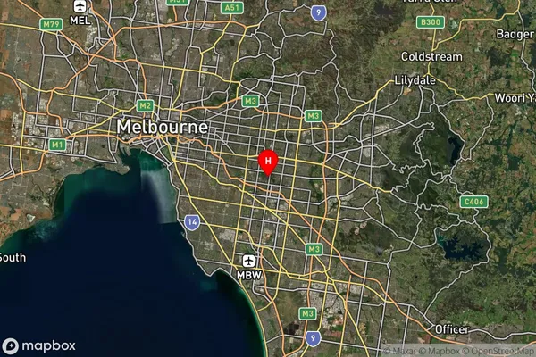 Mount Waverley,Victoria Satellite Map