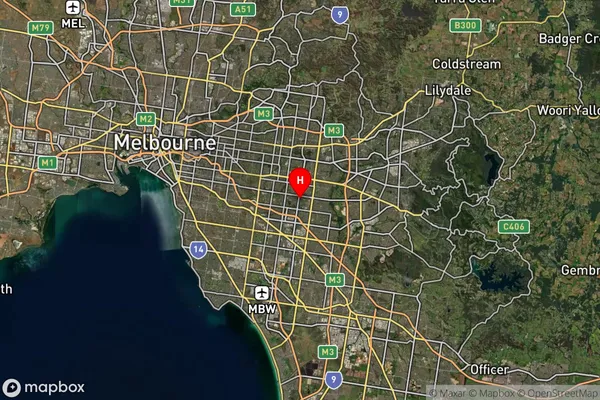 Syndal,Victoria Satellite Map