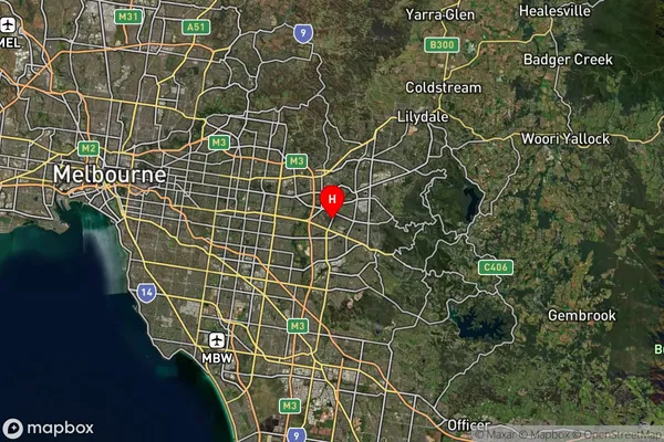 Studfield,Victoria Satellite Map