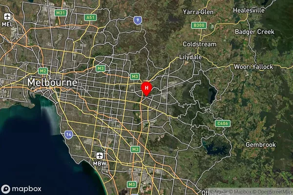 Wantirna,Victoria Satellite Map