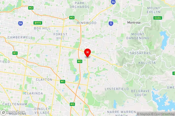 Wantirna South,Victoria Area Map