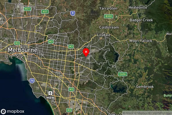 Bayswater,Victoria Satellite Map