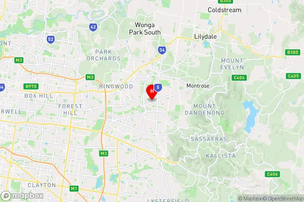 Bayswater North,Victoria Area Map