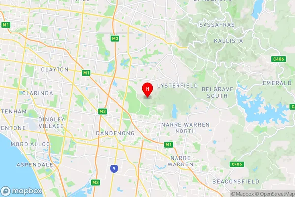 Lysterfield South,Victoria Area Map