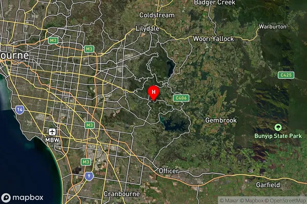 Selby,Victoria Satellite Map