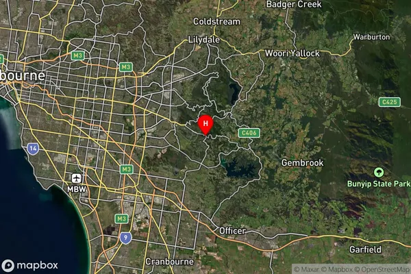 Belgrave,Victoria Satellite Map