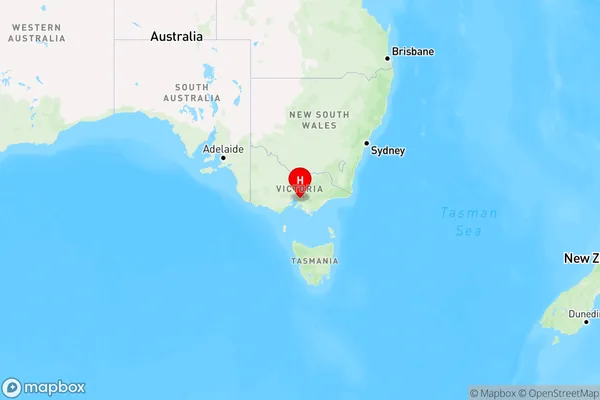 Tecoma,Victoria Region Map