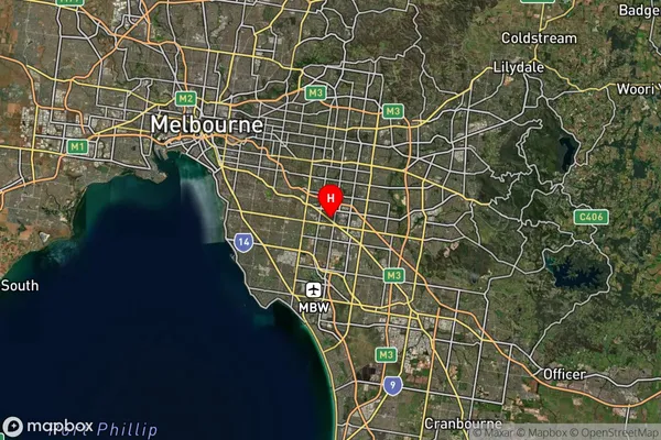 Oakleigh East,Victoria Satellite Map