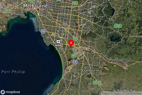 Keysborough,Victoria Satellite Map