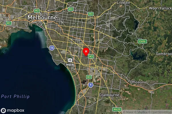 Noble Park,Victoria Satellite Map