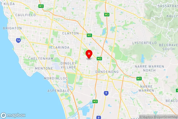 Noble Park East,Victoria Area Map