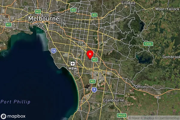 Noble Park North,Victoria Satellite Map