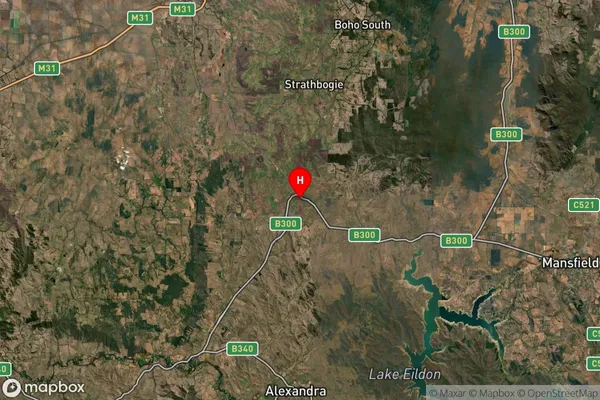 Merton,Victoria Satellite Map