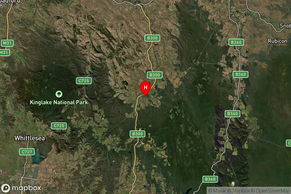 Glenburn,Victoria Satellite Map