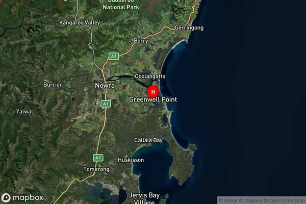 Greenwell Point,New South Wales Satellite Map