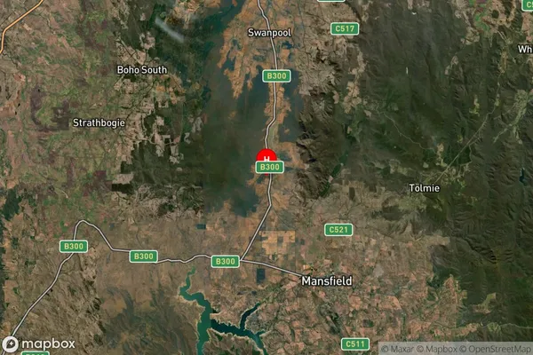 Barjarg,Victoria Satellite Map