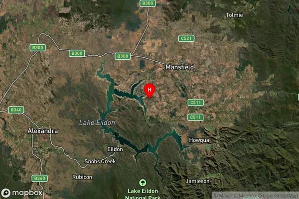 Howes Creek,Victoria Satellite Map