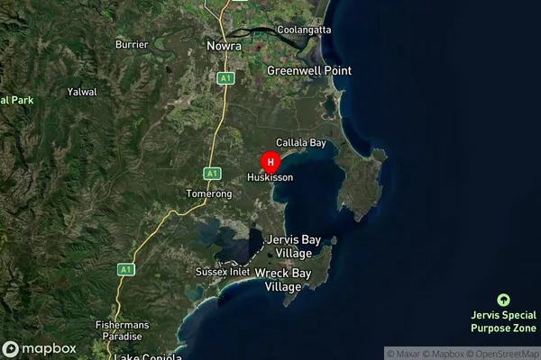 Huskisson,New South Wales Satellite Map