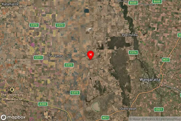 Bungeet,Victoria Satellite Map