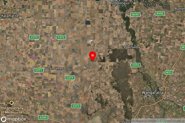 Almonds,Victoria Satellite Map