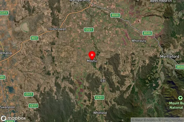 Moyhu,Victoria Satellite Map