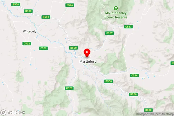 Myrtleford,Victoria Area Map