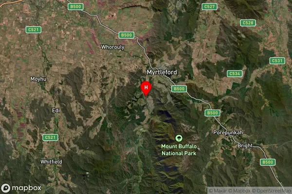 Buffalo River,Victoria Satellite Map