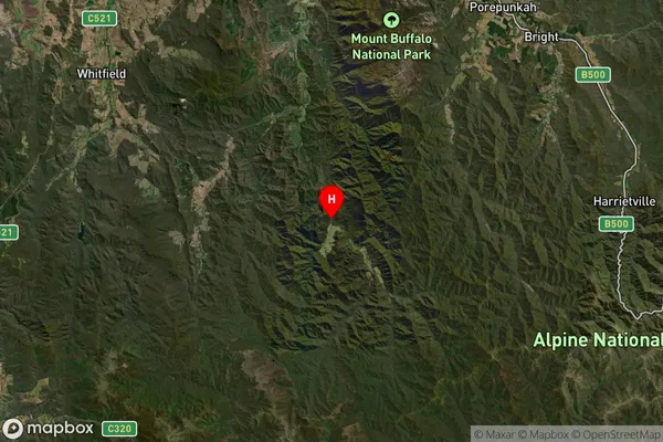 Dandongadale,Victoria Satellite Map