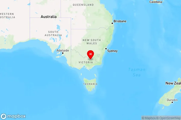 Merriang,Victoria Region Map