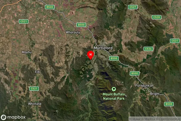 Merriang South,Victoria Satellite Map