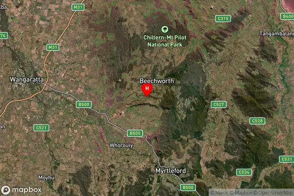 Baarmutha,Victoria Satellite Map