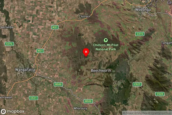 Woolshed,Victoria Satellite Map