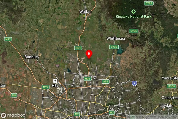 Wollert,Victoria Satellite Map