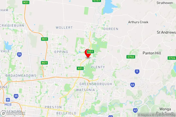 Morang South,Victoria Area Map