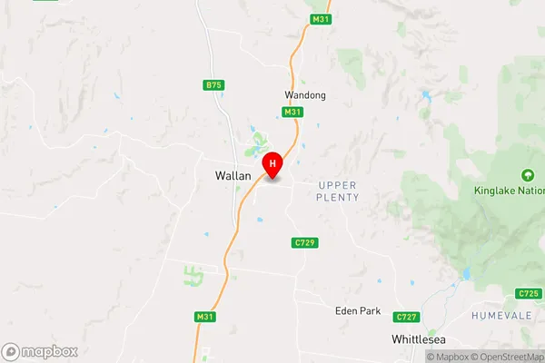 Wallan East,Victoria Area Map