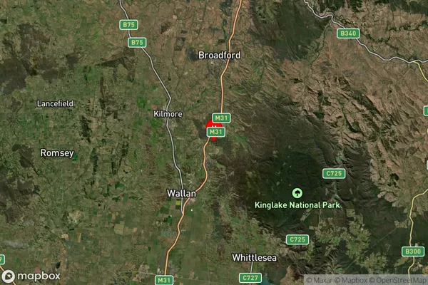 Wandong,Victoria Satellite Map