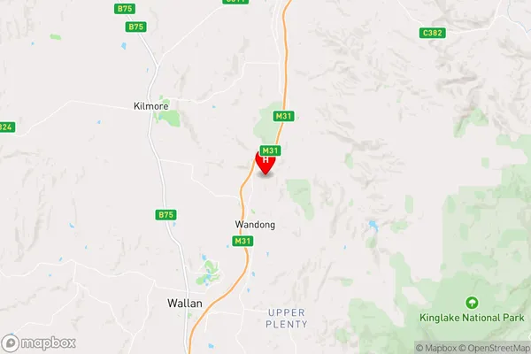 Wandong,Victoria Area Map