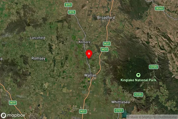 Bylands,Victoria Satellite Map