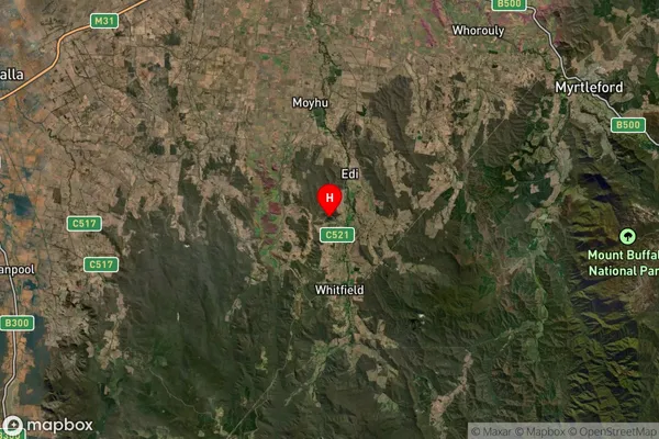 King Valley,Victoria Satellite Map