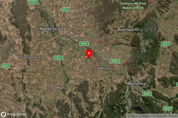 Markwood,Victoria Satellite Map