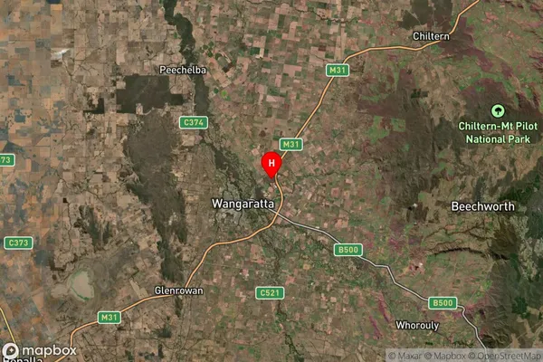 North Wangaratta,Victoria Satellite Map