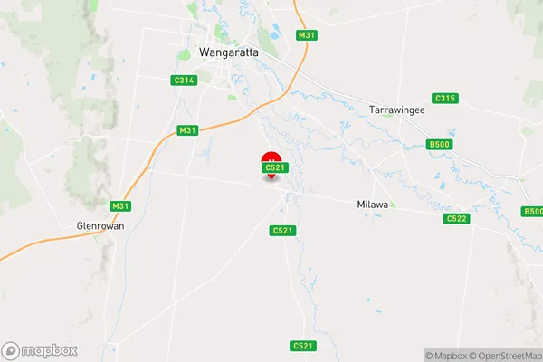 Oxley,Victoria Area Map