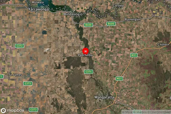 Peechelba,Victoria Satellite Map