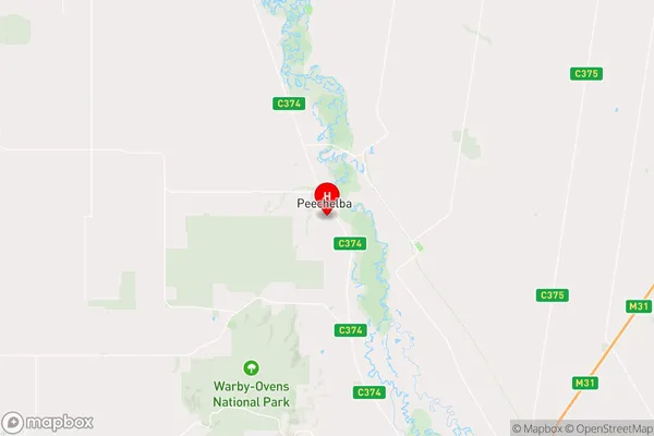 Peechelba,Victoria Area Map