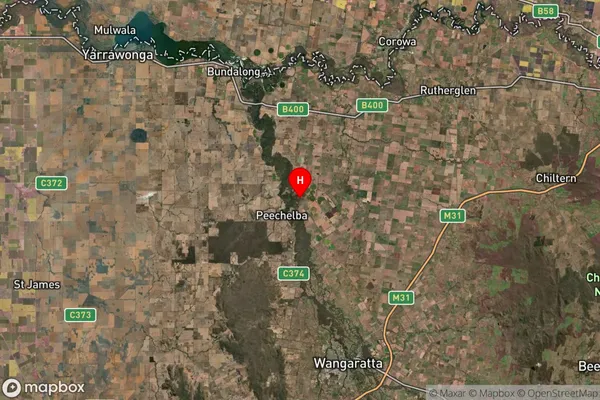 Peechelba East,Victoria Satellite Map