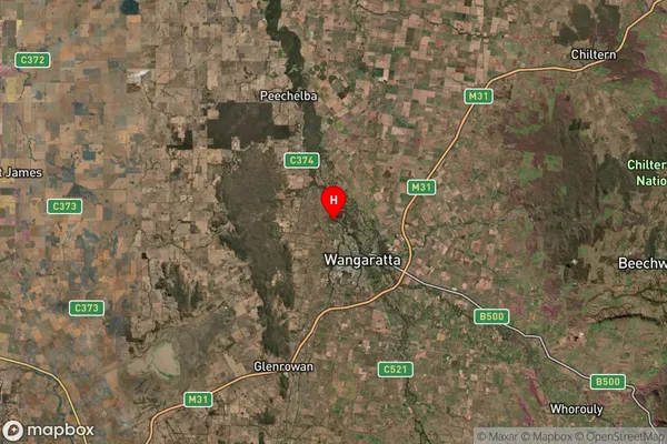 Waldara,Victoria Satellite Map