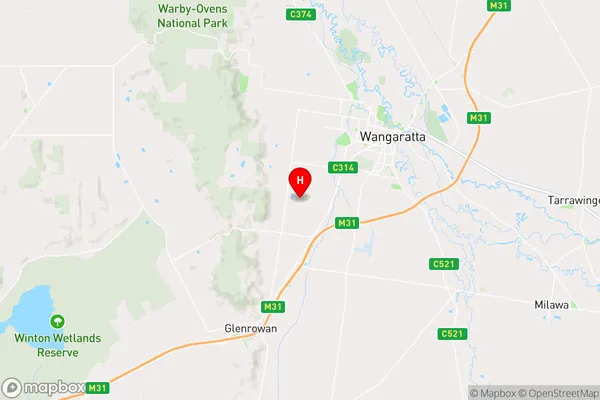 Wangaratta South,Victoria Area Map